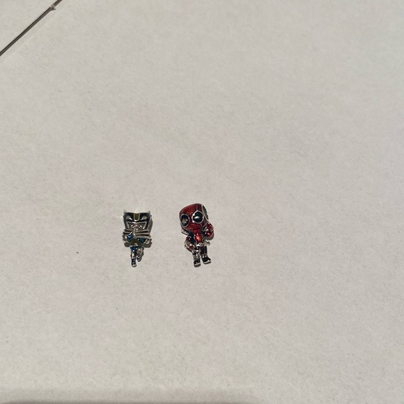 Pandora Deadpool and Wolverine charm Bundle for Bracelet like new Marvel Disney - Picture 3 of 5
